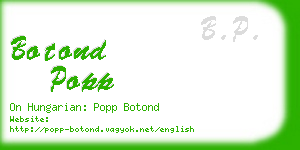 botond popp business card